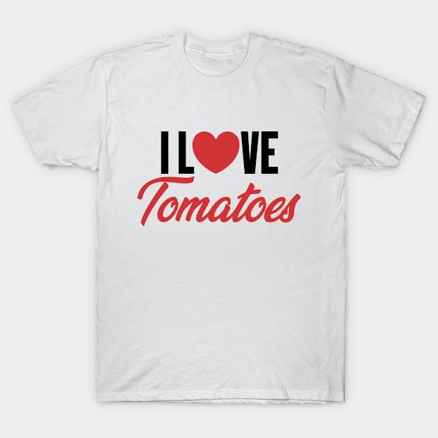 Tomato Love Heart Vegetable Fruit Cute Food T-Shirt by Mellowdellow